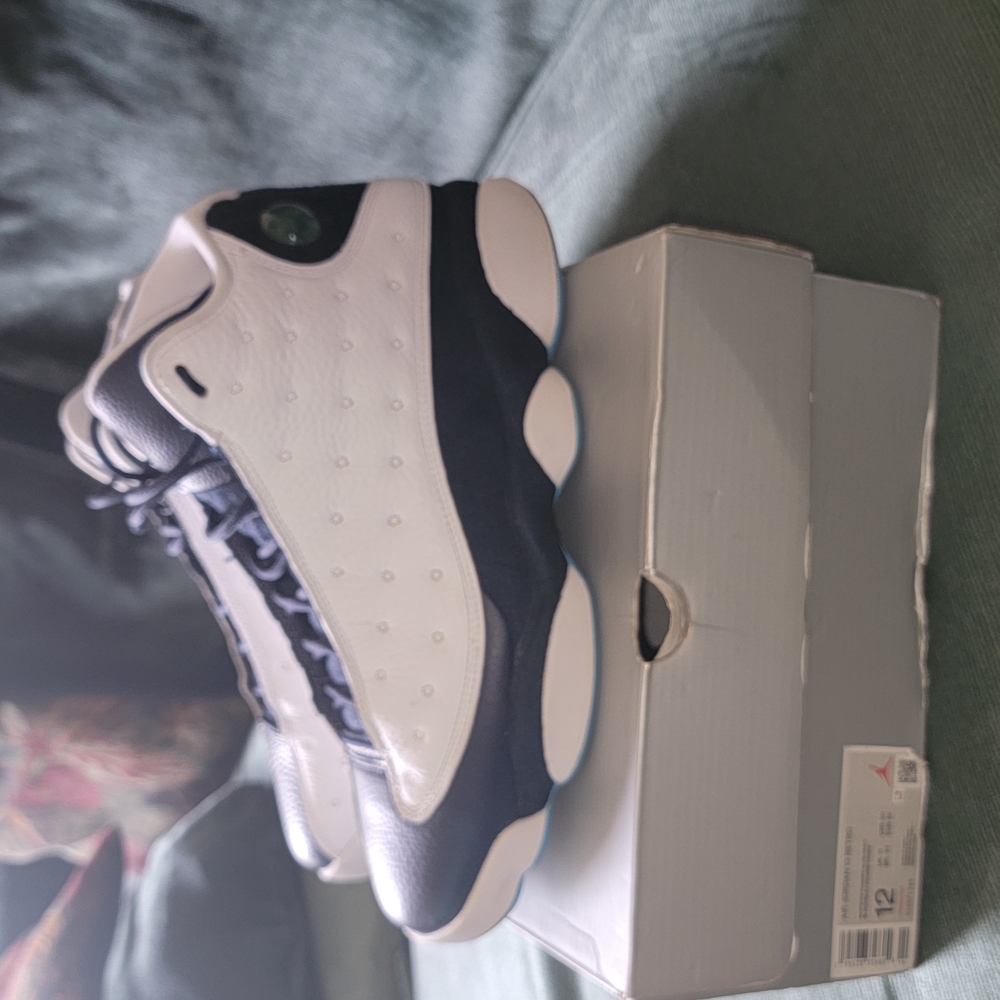 Men's White and Black Sneakers